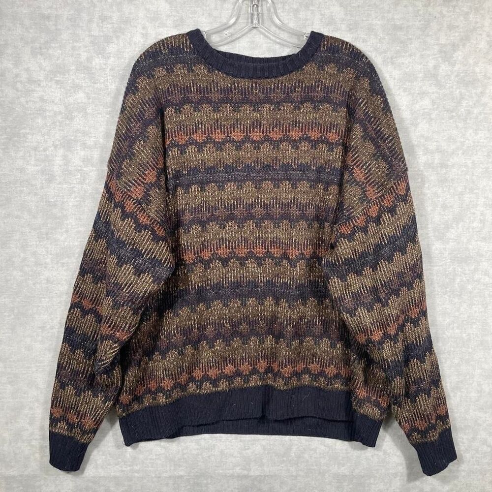 Grandpacore oversized vintage knit sweater